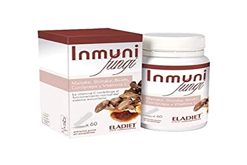 ELADIET INMUNOFUNGI 60cap. – complément complet proposé en gélules pratiques, à prendre régulièrement selon la dose conseillée, boîte de 60 gélules et est conçu pour offrir un grand confort d’utilisat