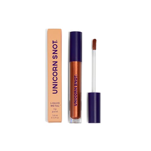 Unicorn Snot LPUNI15 Liquid Metal Lip Paint - Metallic Lip Gloss For Halloween Costume Makeup - Liquid Lipstick W/Intense Pigment Lip Color & Metallic Shimmer - Cruelty-Free Lip Makeup, Bright Copper cover