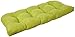 Pillow Perfect Indoor/Outdoor Green Textured Solid Wicker Loveseat Cushion