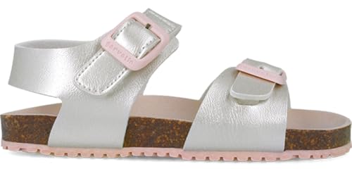 SANDALIA METALIZADA PLATA