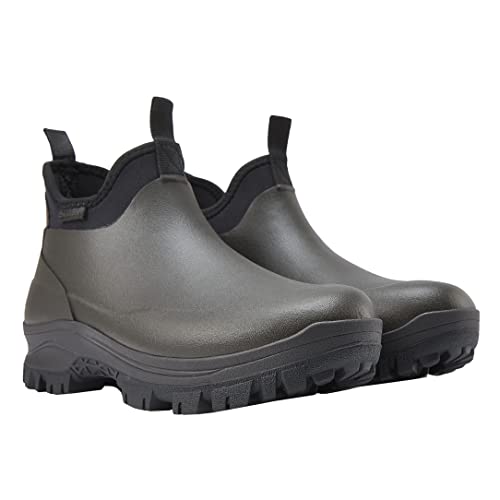 Sludgy 6" 4mm Black | Insulated Waterproof Rubber Ankle Waterproof Shoes for Rain and Mud, Fishing, Hunting3