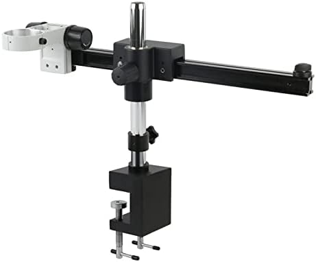 Soporte universal de abrazadera de brazo ajustable para dirección y brazo de microscopio de 2.992 in para microscopio estéreo trinocular