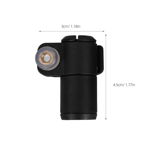 Cierre rápido de 16 mm para bastón de trekking con clip negro de bloqueo para recambio de 2 piezas 2