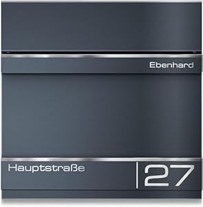 Metzler Hermann Wandbriefkasten Anthrazit RAL 7016