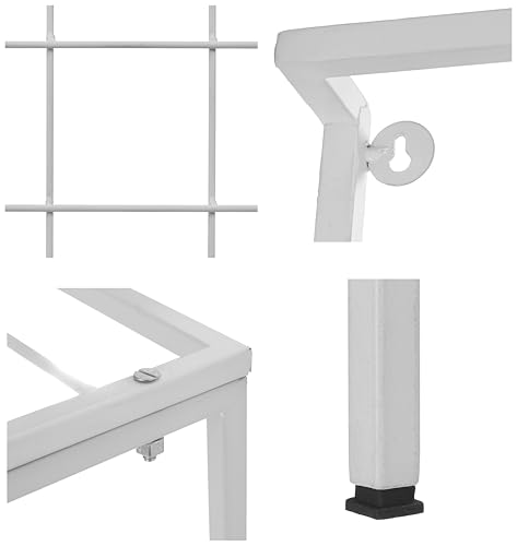 Image of Amazon Brand - Solimo 4-Tier Metal Planter Stand (White) - for Living Room, Balcony, Patio, Indoor & Outdoor Use, 58 x 59 x 155 cm, Garden Rack for Flower Pots, Holds up to 31 kg
