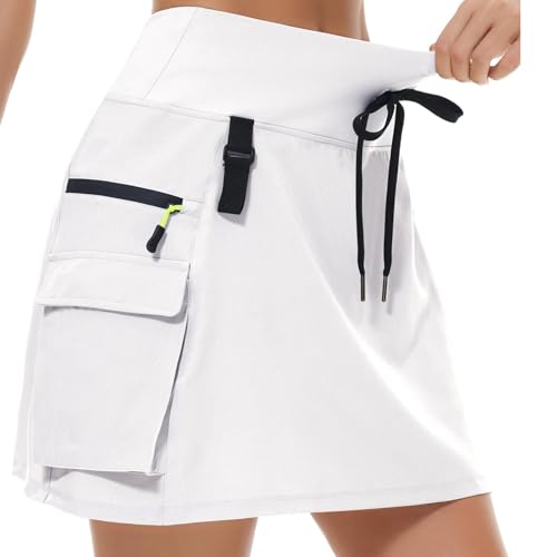 Jupe de tennis avec poche et short extensible anti-humidité