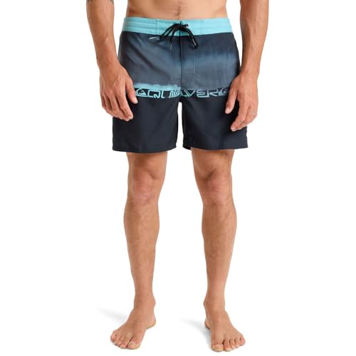 Quiksilver Everyday Half Jam 16 Pantalones Cortos, Black WORDBLOCK, 32 para Hombre