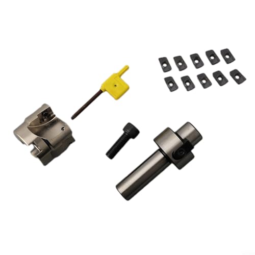 Eawfgtuw Pour C3/4-FMB22 Fraise à visage 400R-50-22 avec 10 inserts en carbure APMT1604 pour fraisage, ébauche et finition de l'aluminium et de l'acier