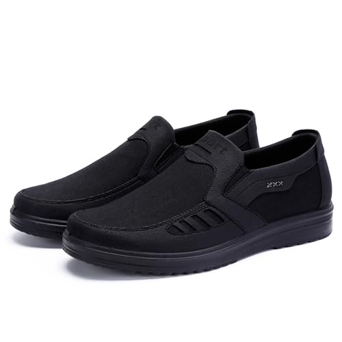 Men's Mesh Sneakers, Casual Classic Business Slip On Dress Sneakers Fashion Sneakers Penny Loafers, Lightweight and Breathable Men's Canvas Shoes