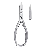 Nagelzange Nagelknipser mit Scharfe Schneide für dicke und tief eingewachsene Nägel - Nagelschneider - Nagelschere - Kopfschneider Podologie Werkzeug (Gerade Schneide) (12cm)