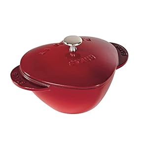 Staub Heart Shape Cocotte – 2.5Qt – Cherry