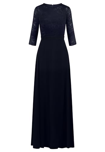 Robe de soirée Kraimod pour femme ronde confortable couleur bleue