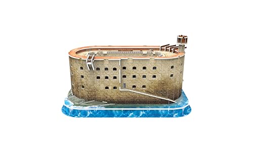 Megableu Puzzle 3D FORT BOYARD Puzzle Monument dès Maquette Sans Outils ni Colle Réplique du Célèbre Fort Boyard français Activité Manuelle en Famille 125 Pièces 32x18x17cm - vue 7