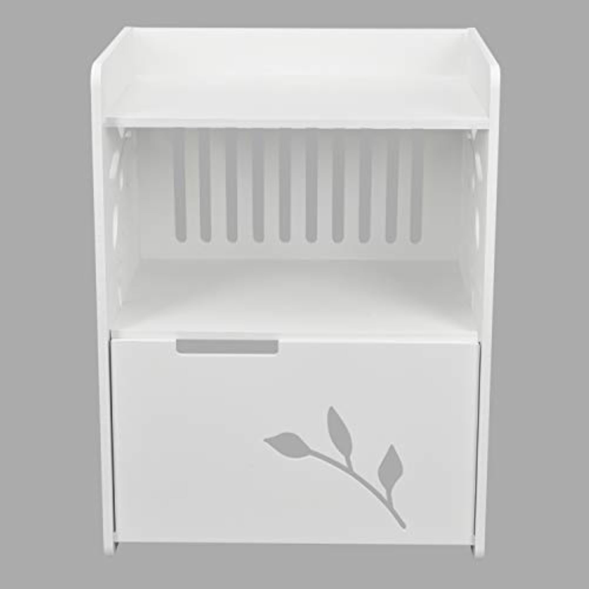 Engineered Wood Decorative Bedside Table with Door