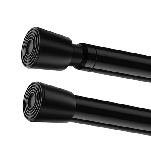 LGQXGO 1PACK Tension Curtain Rod (5/8' Dia) Small Tension rods 28 to 48 inch,Adjustable Small Shower...