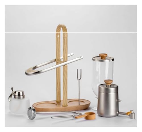 Siphon Kaffeemaschine, Syphon Kaffeemaschine, Siphon Brewer, Elegantes Design im Retro-Stil mit U-Griff, Glas-Siphonkanne for Kaffee oder Tee