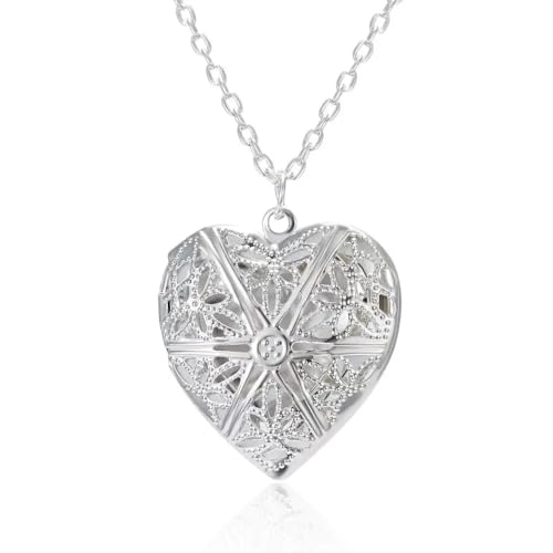 Collier pendentif photo médaillon vintage pour couple - 4