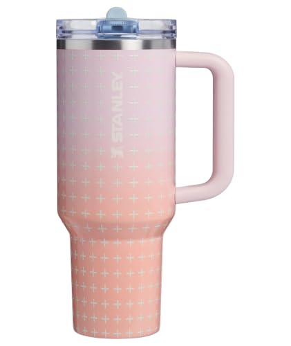 Image of STANLEY Quencher ProTour Flip Straw Tumbler with Leakproof Lid 40 oz | Built-In Straw & Handle | Cupholder Compatible for Travel | Insulated Stainless Steel Cup | BPA-Free | Sorbet Plus