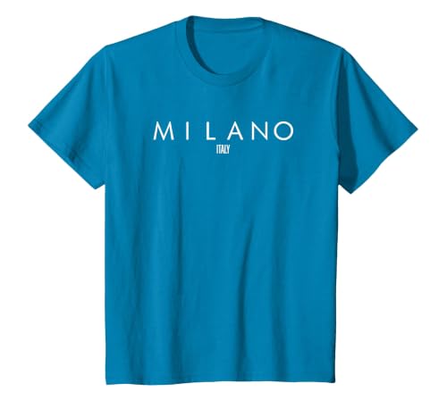 Milano Italy T-Shirt, Youth, Sapphire Blue, Large