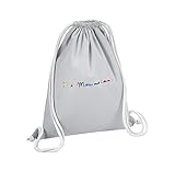 Fabulous Sac de Gym en Coton Gris Mondrian Signature Peintre Artiste Cubisme Abstrait De Stijl 12 Litres