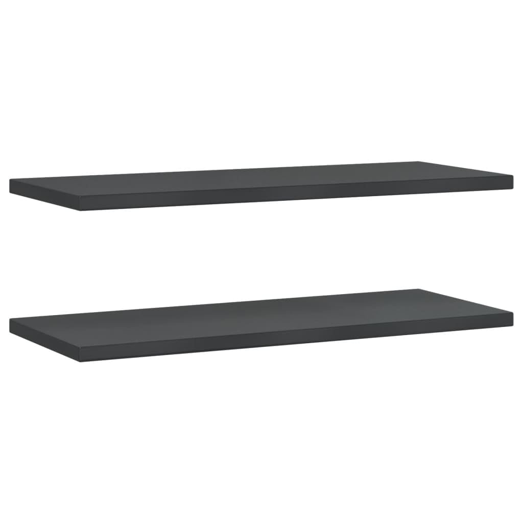 Homgoday Estantes de pared 2 unidades, estantes flotantes, estantes flotantes, estantes de pared, para dormitorio, cocina, oficina, salón, 100 x 40 x 3 cm, color negro y acero inoxidable