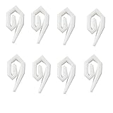 Merriway BH04577 - Ganchos de la cortina de nylon - blanco (paquete de 200)