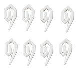 bulk hardware bh04577 ganci per tende, bianco, set di 200 pezzi