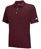 adidas Golf Men's Puremotion Solid Jersey Polo, Light Maroon/White, X-Large