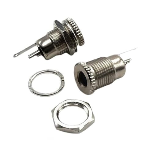 6 Conectores DC Power Jack Hembra 5.5x2.1 mm Panel miniatura 2