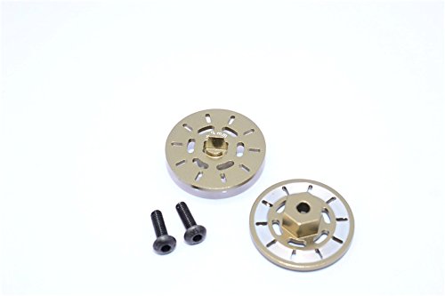 GPM For Traxxas Latrax Rally Upgrade Parts Aluminum Brake Disk Hex Adapter (+3mm) - 2 Pcs Set Titanium
