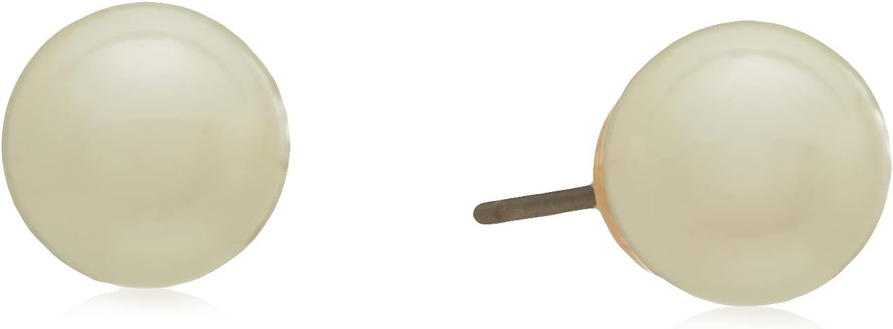 Anne Klein Women's Pearl Stud Earrings, Layered Statement Fashion Jewelry for Everyday and Evening Wear