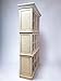 Solid Wood Bookcase for Home Office White Kitchen Cabinet, Bookcase for Bedroom, Living Room, Home Office(White)