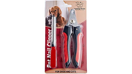 Petting Town Cortadores de Unha para Gatos e Cães com Lixa de Unha para todos os tipos de animais de