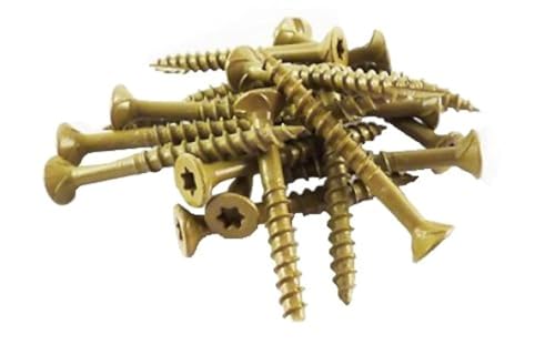 WoodPro Fasteners AP9X318-5 T25 5-Pound Net Weight 9 by 3-1/8-Inch All Purpose Wood Construction Screws, 430-Piece, Gold