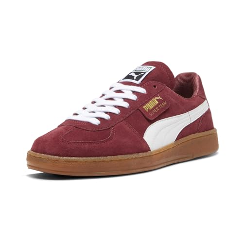 PUMA Mens Super Team Suede Lace Up Sneakers Shoes Casual - Red2