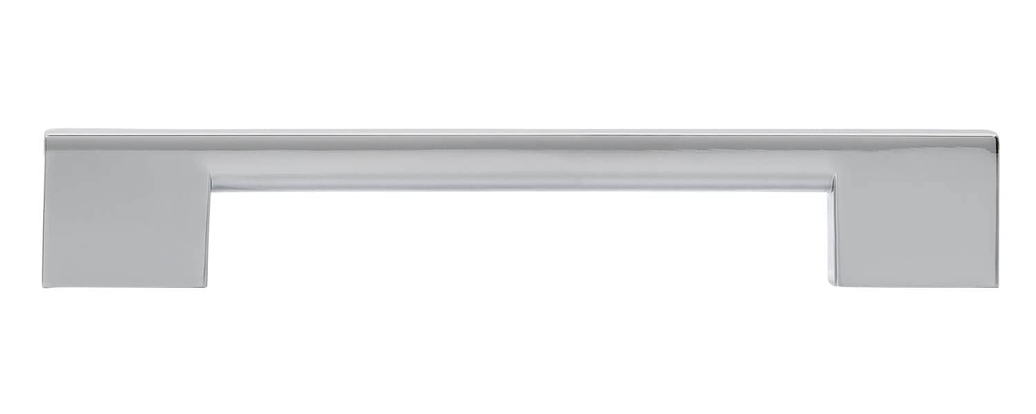 siwitec Möbelgriff 1956 eckig Chrom glänzend 128/160mm 2er Schrankgriff