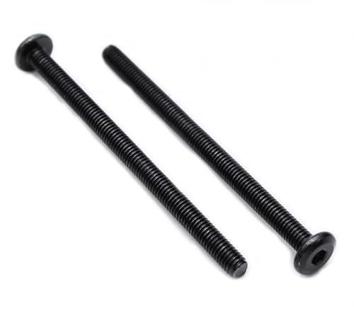 Vis M6 x 100 mm à filetage complet et traitement antirouille noir de haute précision