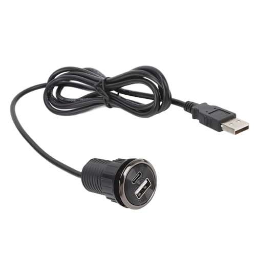 Enchufe de Alimentación para Arandelas de Escritorio: Enchufe Integrado, con 2 Puertos de Carga USB, Pequeño Enchufe Integrado Oculto para Oficinas y Mesas de Conferencias