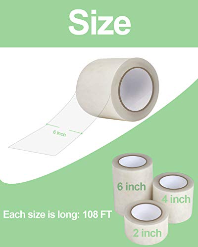 Vensovo Greenhouse Covering Plastic Repair Tape - Heavy Duty 6″X108′ Garden Green House Sheeting, Plastic Polyethylene Film Repair Tape #TOP1