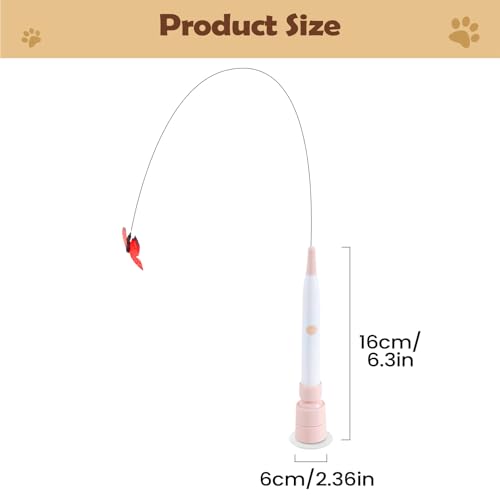 Juguetes para gatos con motor automatico de 2 modos para jardin 6