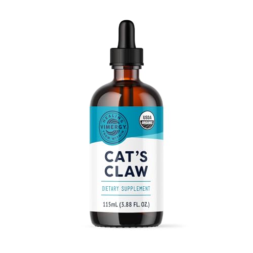 Vimergy USDA Organic Cat’s Claw Liquid – Provides Antioxidant Support* – Benefits The Immune System* – Vegan, Gluten-Free, Non-GMO – 57 Servings (115 mL)
