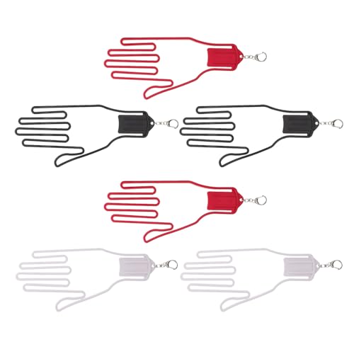Soportes para guantes de golf de plástico resistente, pack de 6 organizadores compactos para secado
