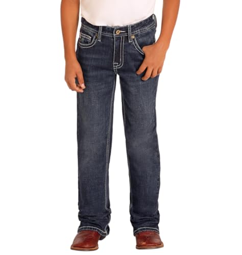 Rock & Roll Denim Boys' Hooey Regular Fit Bootcut Jeans2
