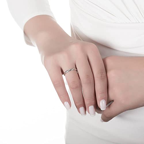 Berricle Sterling Silver Wedding Rings Anniversary Band For Women, Rhodium Plated Size 5 #TOP3