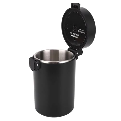 Recipiente de café de acero inoxidable de 600 ml con cuchara para granos y té