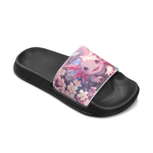 Soft Slippers for Little Big Girls House Slippers Kids Slides Sandals Non Slip Shower Shows Size 28-34