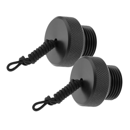 Enwye - Enwye Lot de 2 Bouchons Anti-poussière Pom pour valves de Bouteilles DIN, Accessoires de plongée, vis 8/5-14 NPS, Poids 15 g