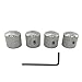 4* Volume Tone Control Knobs, Metal Dome Tone Volume Control Knob For Electric Guitar Bass Parts Accessory