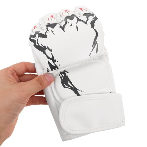 Guantes de boxeo con palma acolchada y material PU resistente para kickboxing 4