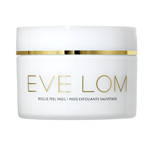 EVE LOM Rescue Peel Pads for Face - Daily Exfoliating Skincare with AHA, PHA & BHA Acids - Resurfacing & Hydrating Skin Care for All Skin Types - 60 Biodegradable Pads